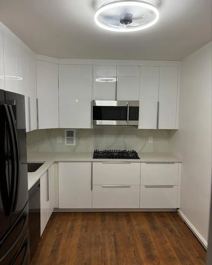 Renovated kitchen with quartz countertops in Benton Park